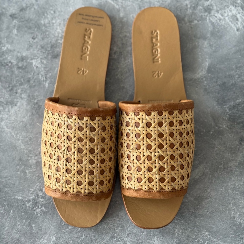 St Agni Raffia Sandals size 42